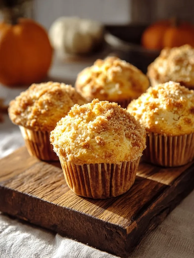 Delicious pumpkin sourdough muffins with autumn spices