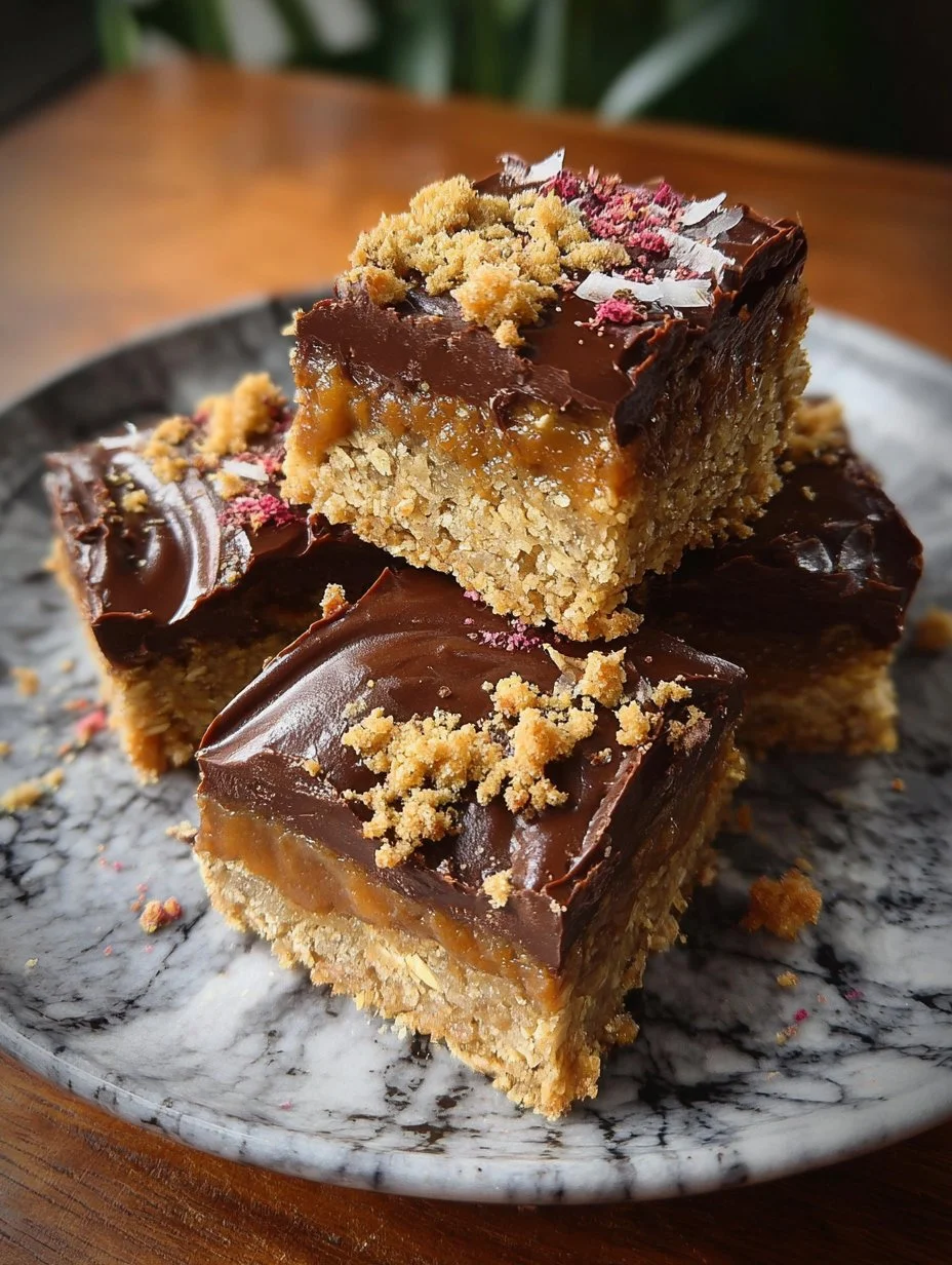 Starbucks Oat and Fudge Bars - delicious chewy snack with oats and fudge