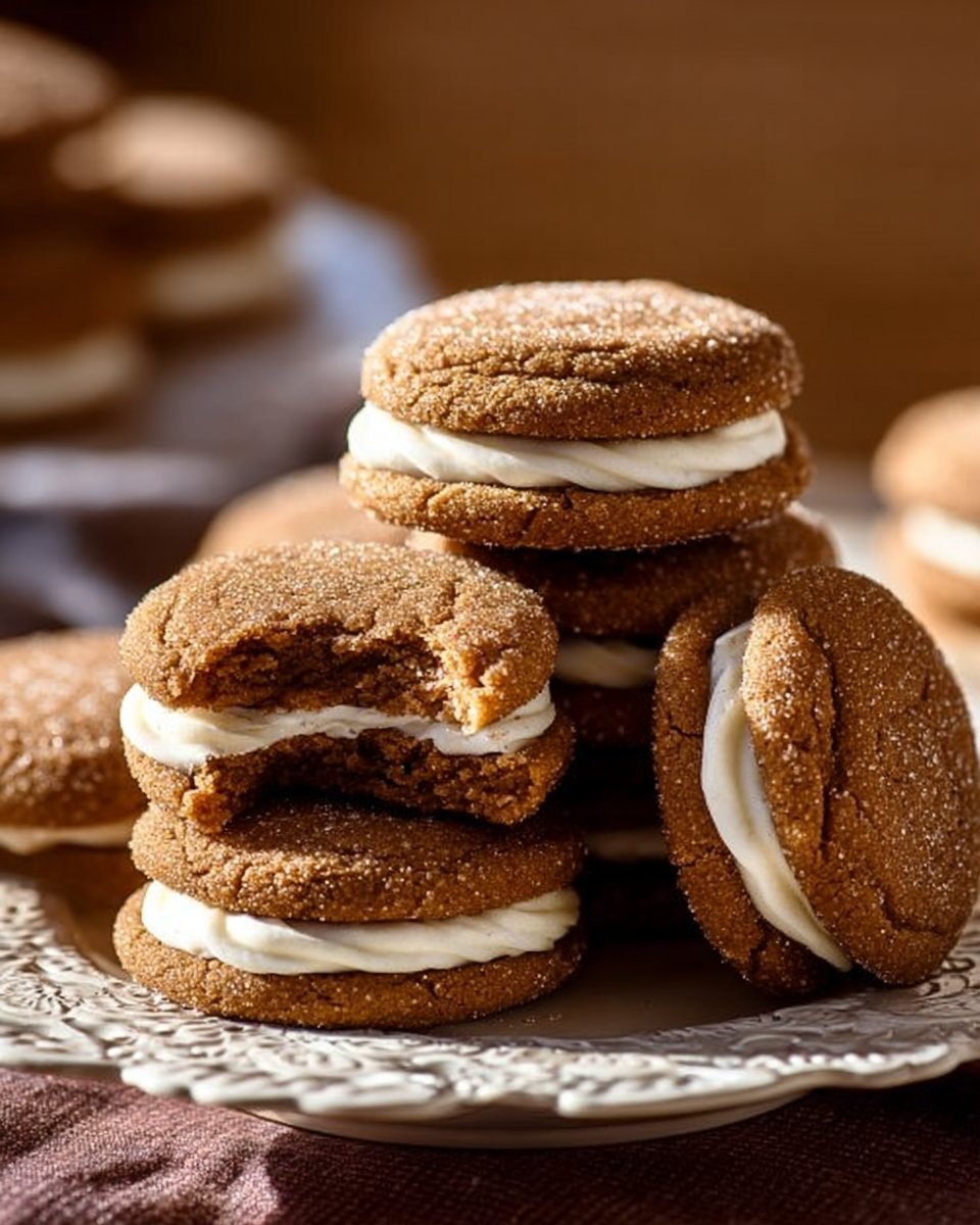 Molasses Cream Pie Cookies