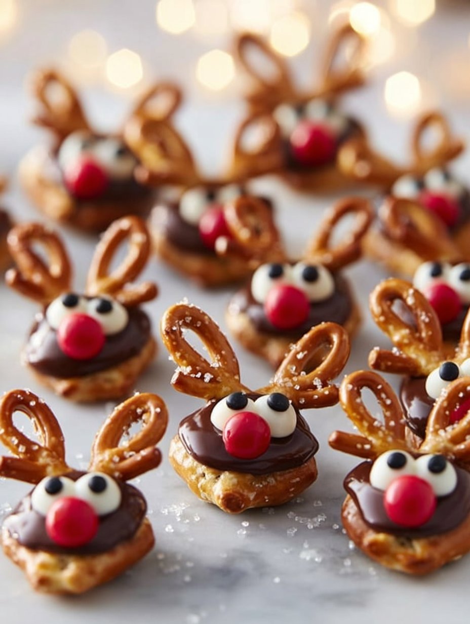 Reindeer Pretzel Bites