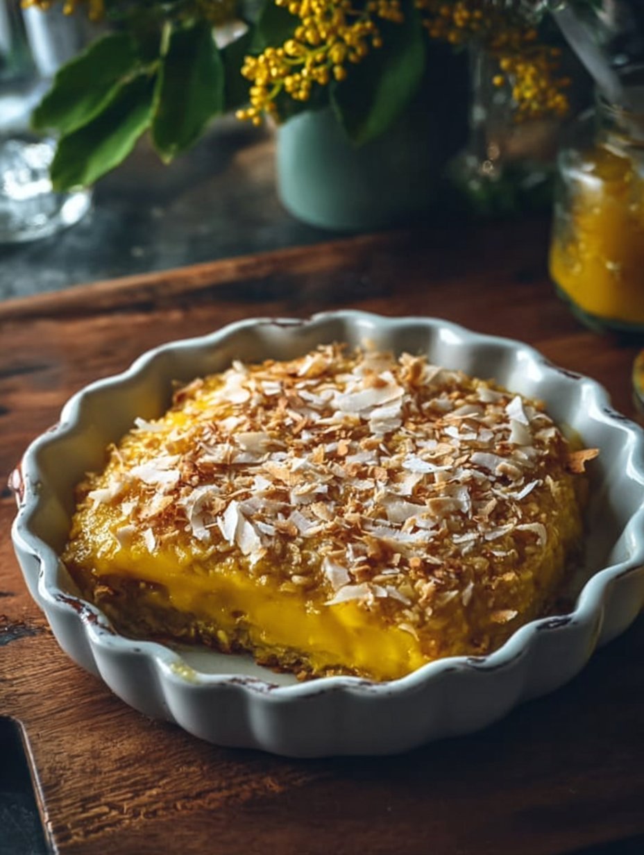 Mango Coconut Baked Oats