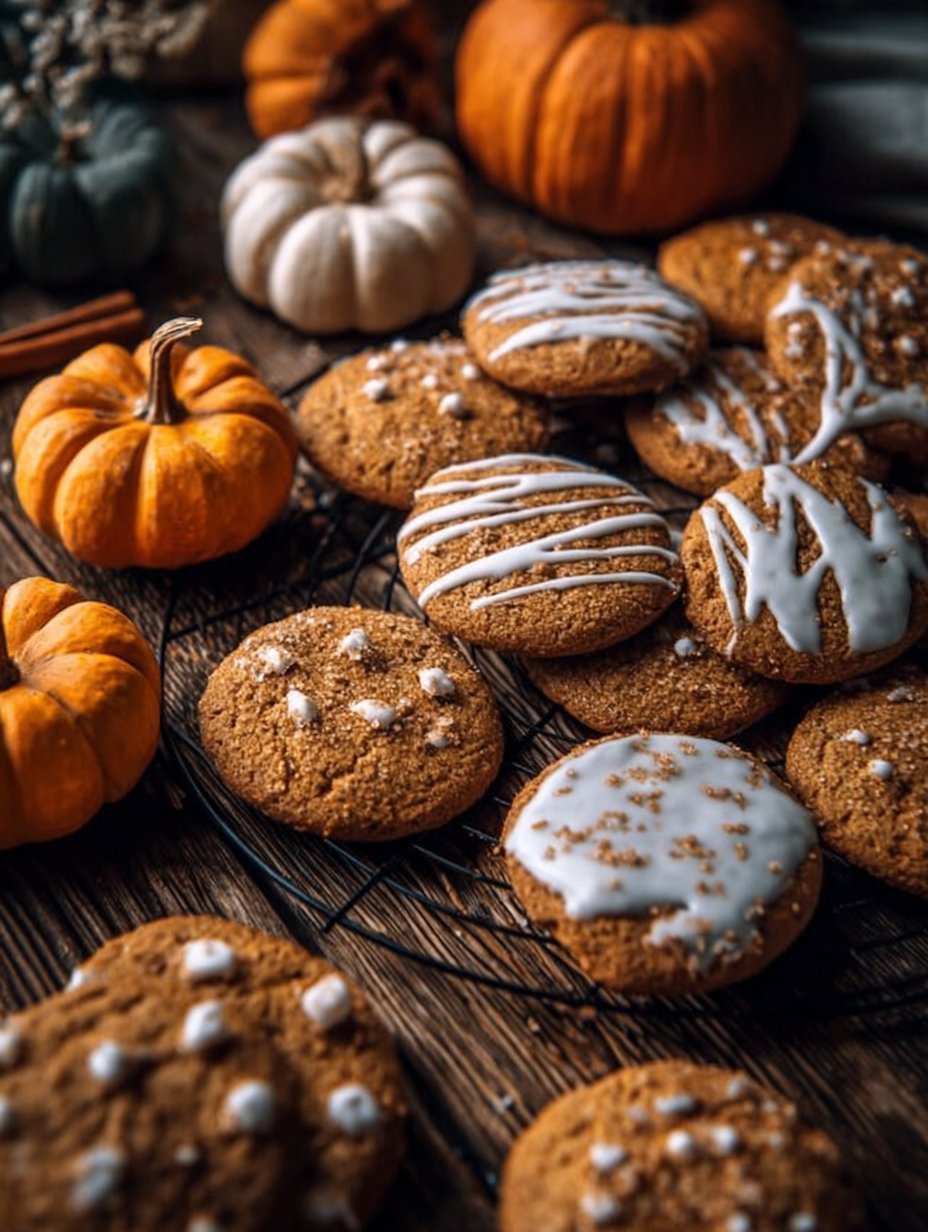 Pumpkin Gingerbread Cookies