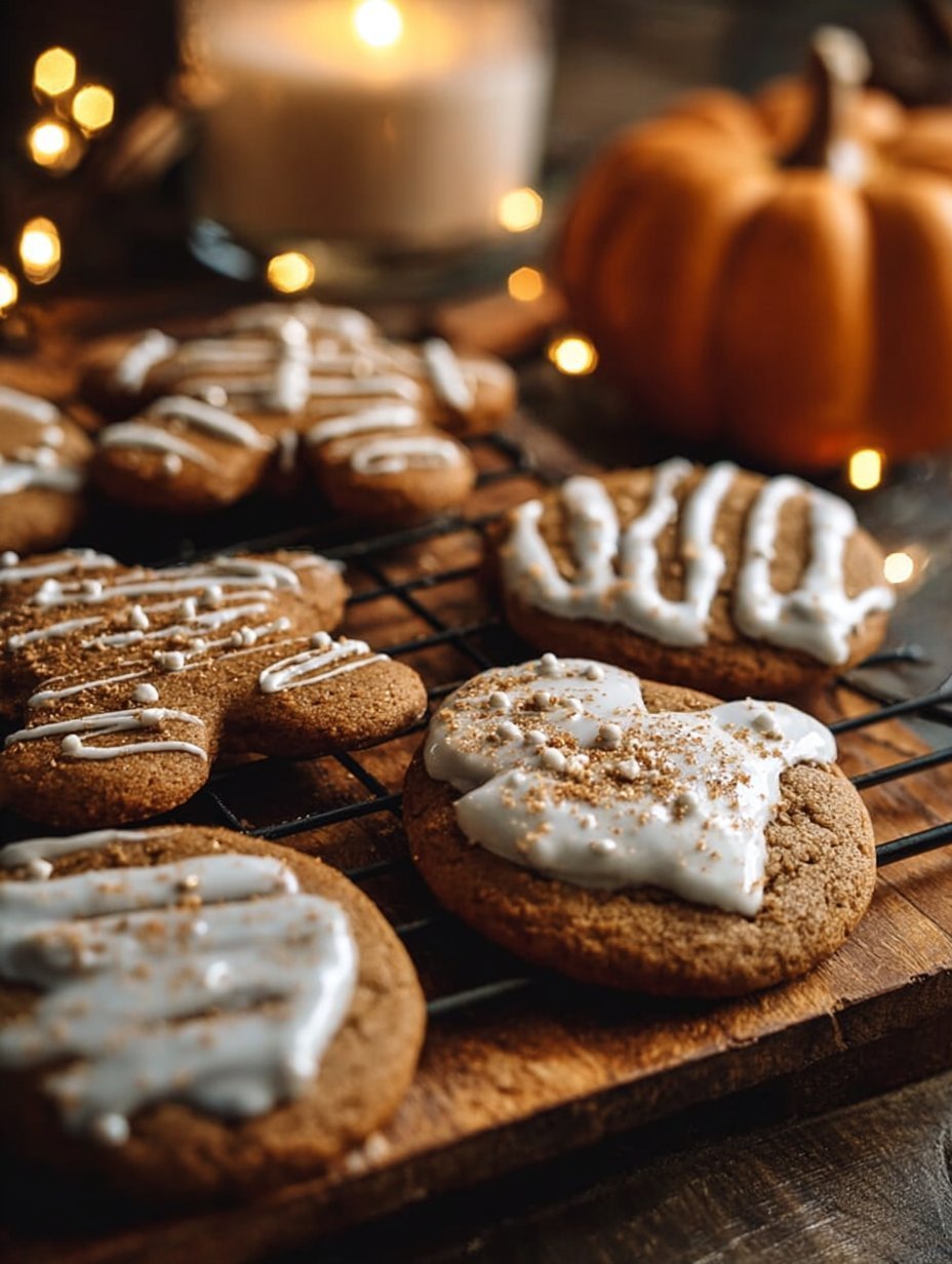 Pumpkin Gingerbread Cookies