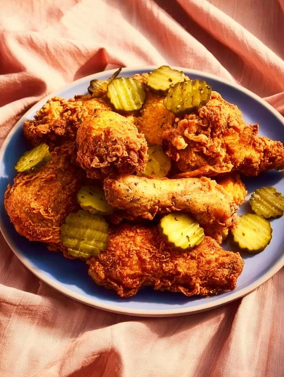 Delicious pickle-brined chicken tenders served with dipping sauce