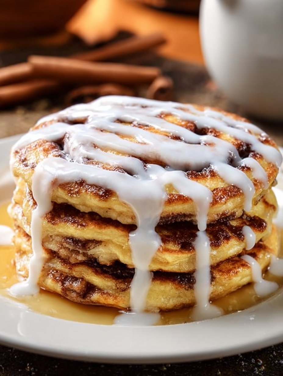 Cinnamon Roll Pancakes