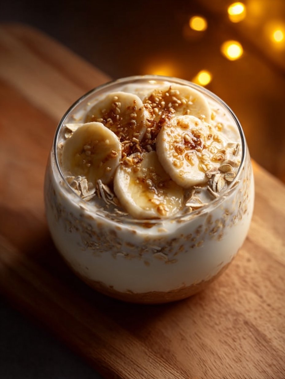 Banana Cream Pie Overnight Oats