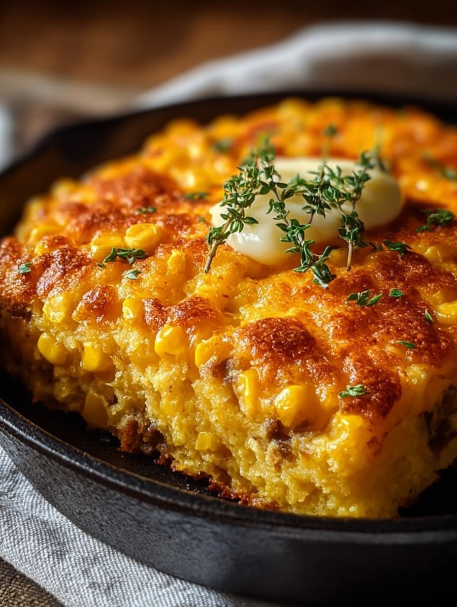 Best Corn Cheddar Corn Casserole