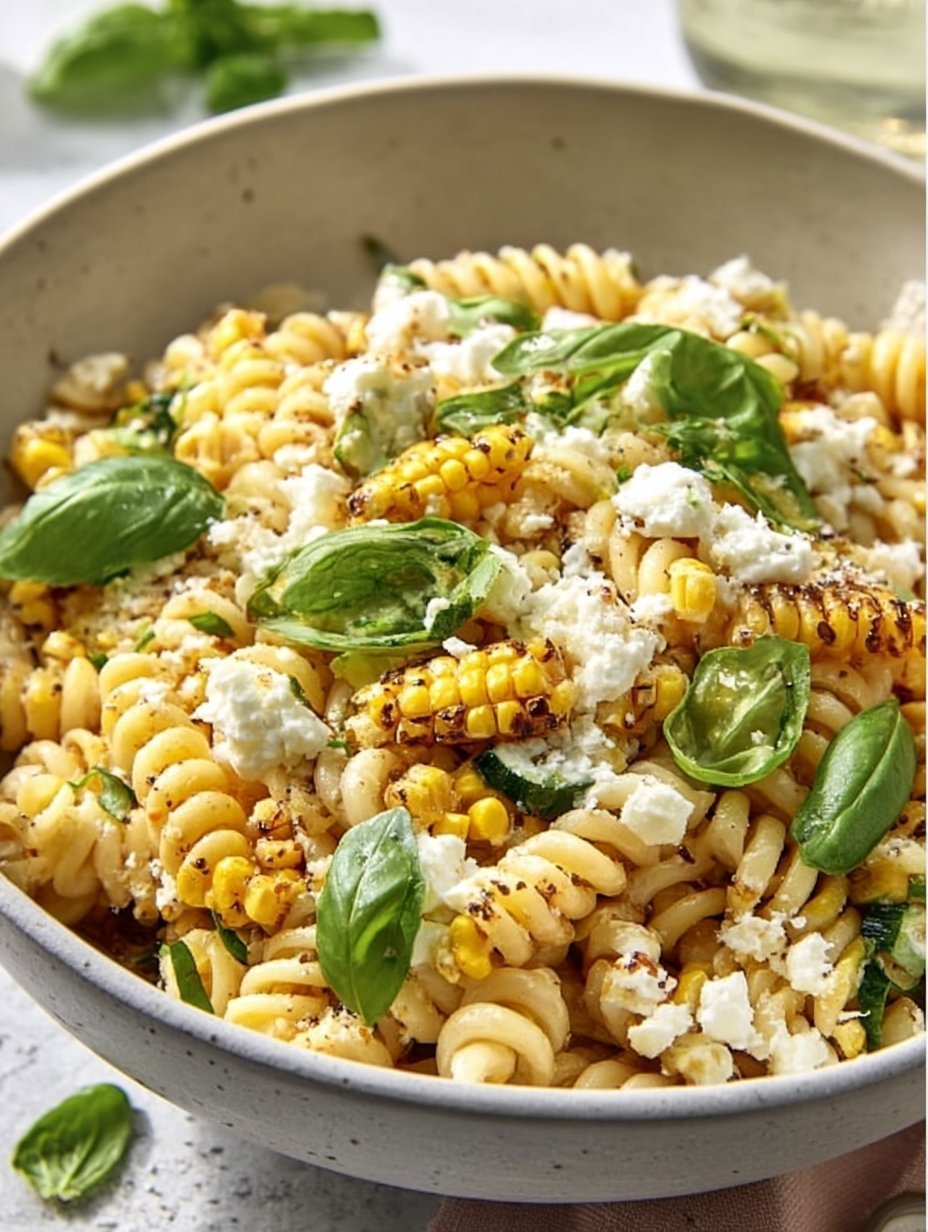 Juicy Street Corn Pasta Salad