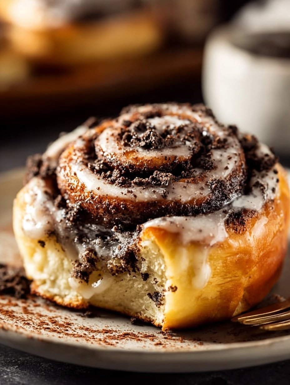 Homemade Oreo Cinnamon Roll Delight