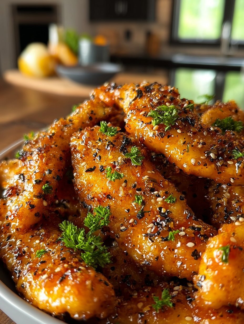 Air Fryer Honey Butter Garlic Chicken Tenders