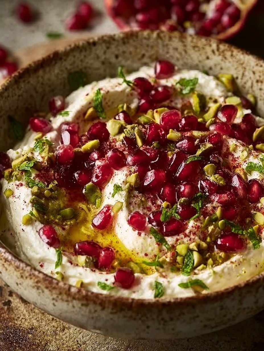 Pomegranate Pistachio Whipped Feta