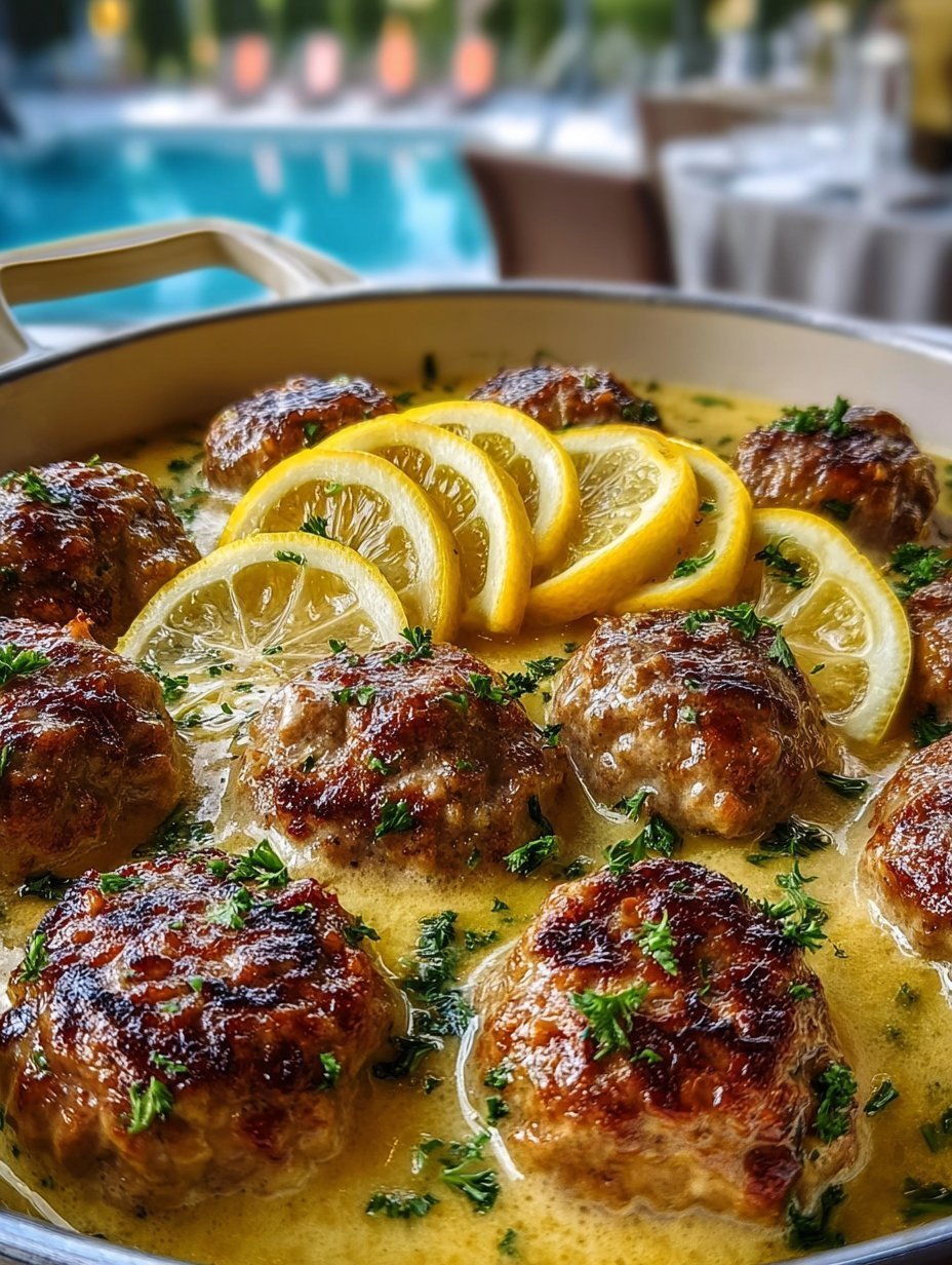 The Softest and Juiciest Greek Meatballs in Lemon Sauce