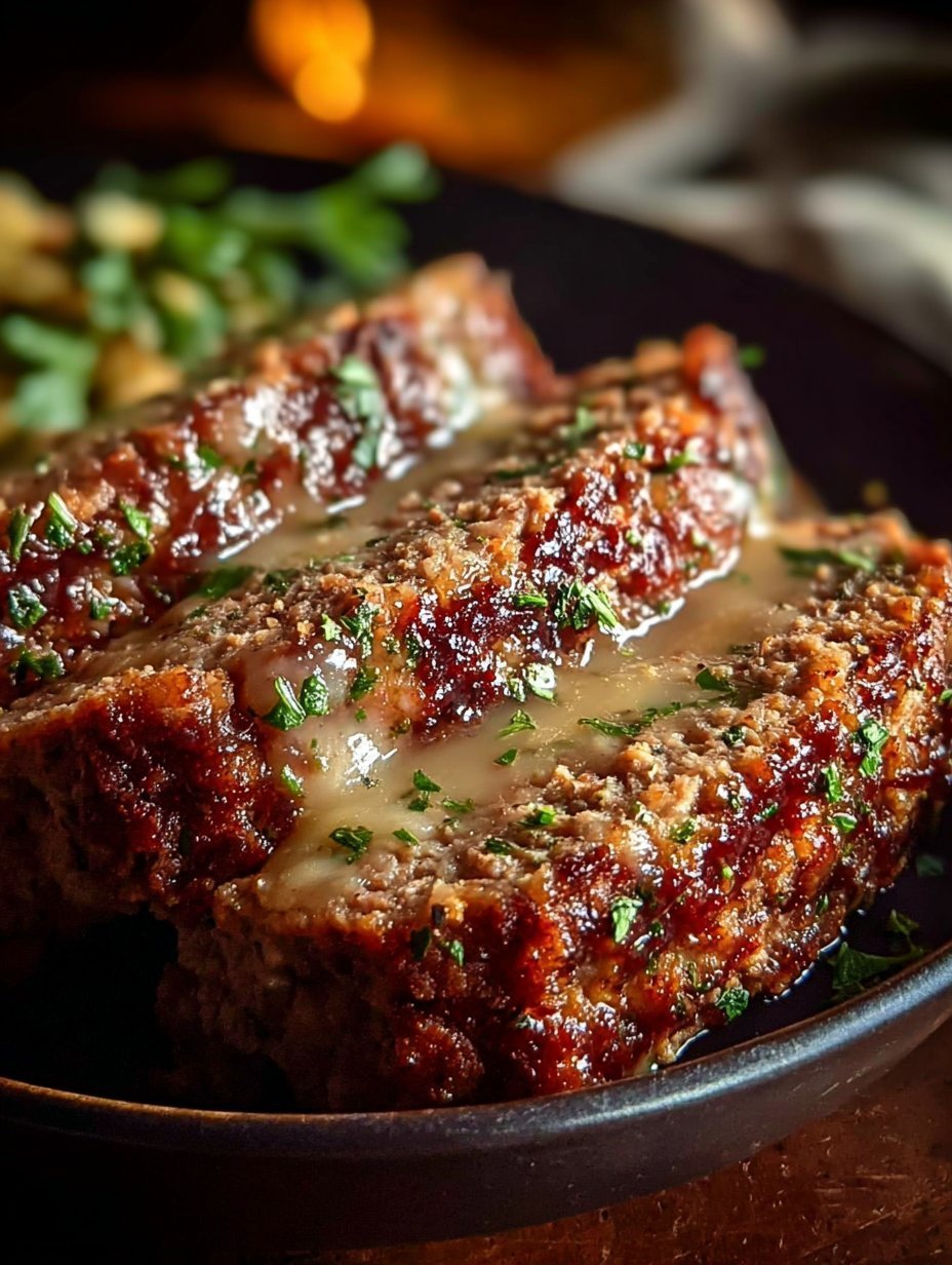 Garlic Parmesan Chicken Meatloaf