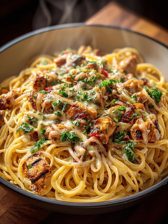 Monterey Chicken Spaghetti Pasta