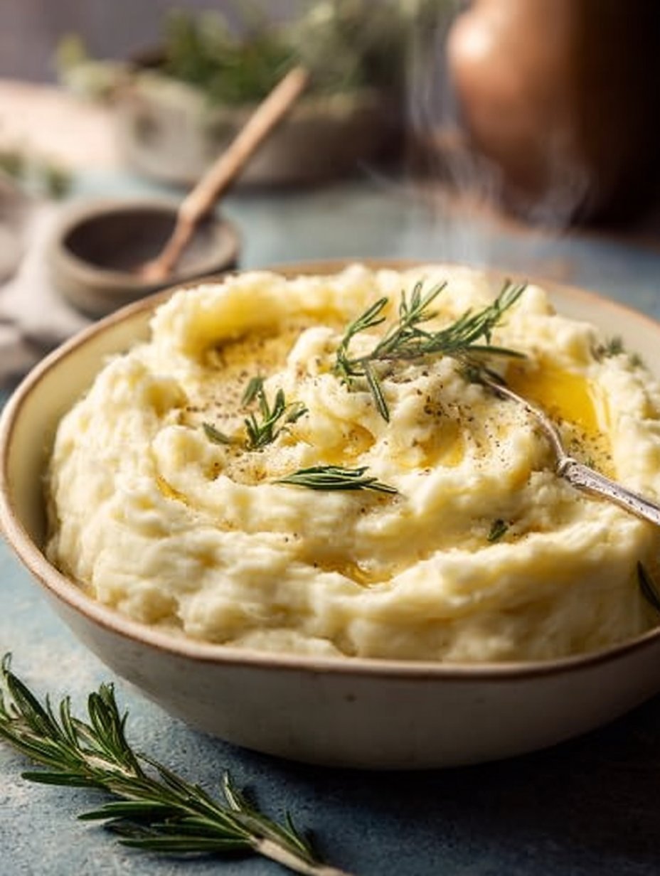 BEST Rosemary Garlic Mashed Potatoes