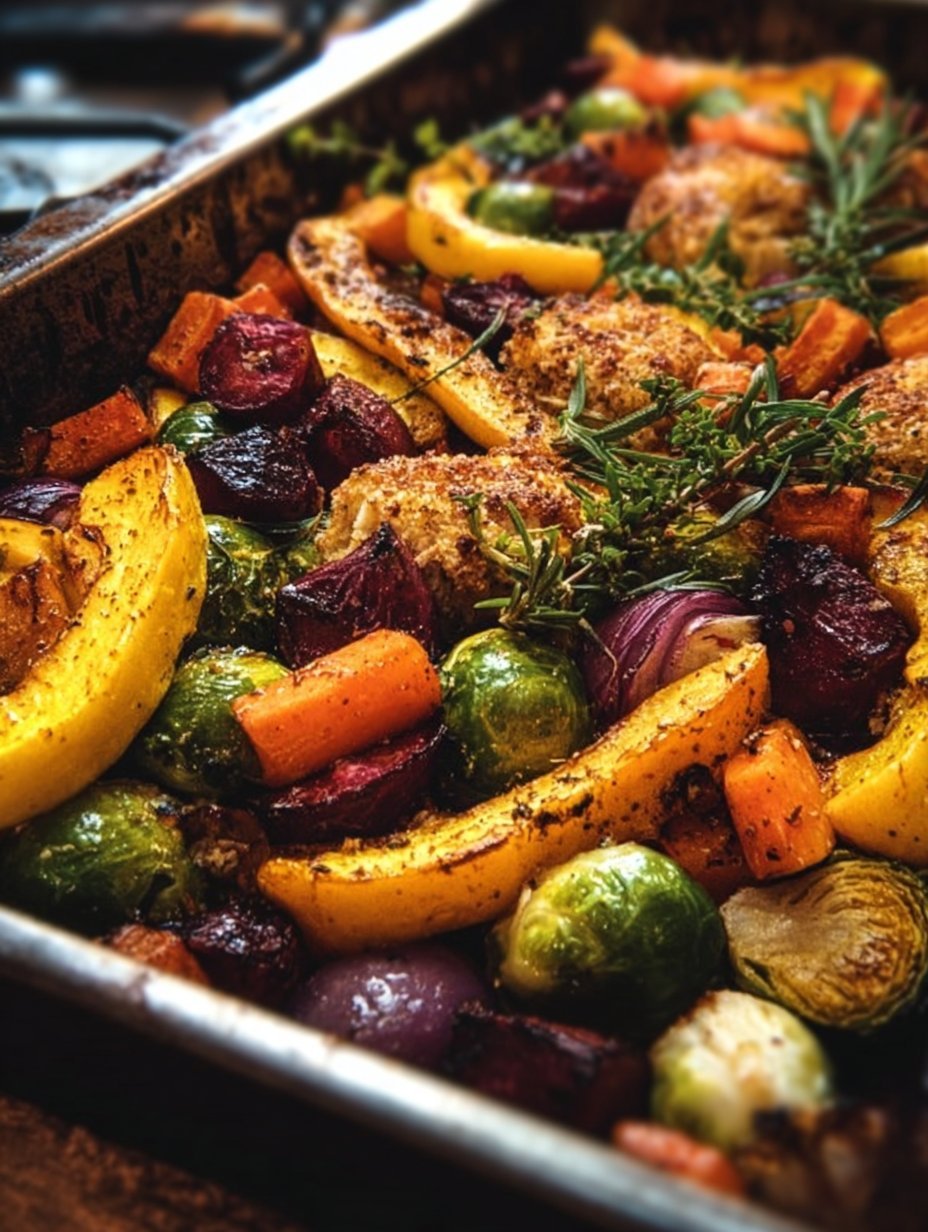 Autumn Rainbow Sheet Pan Dinner