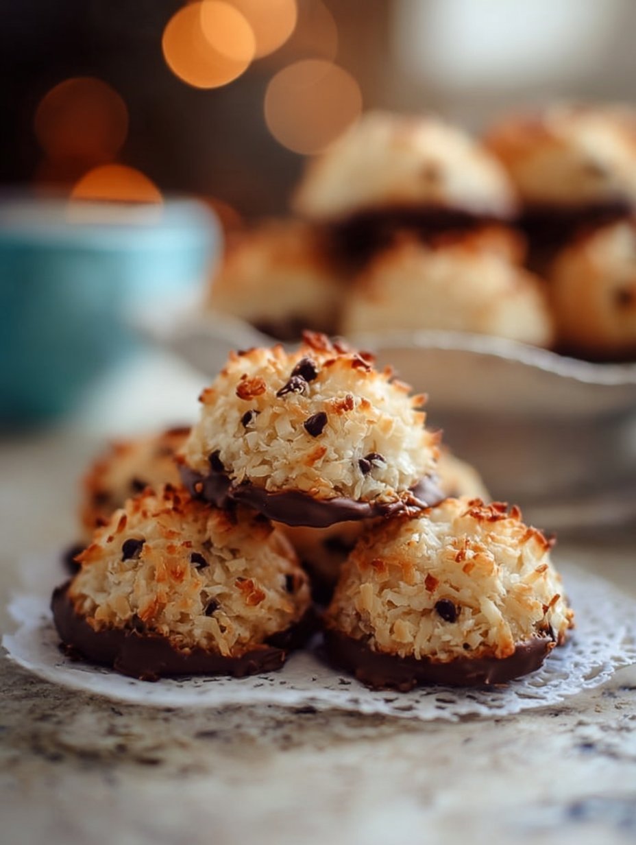 Chocolate Chip Coconut Macaroons