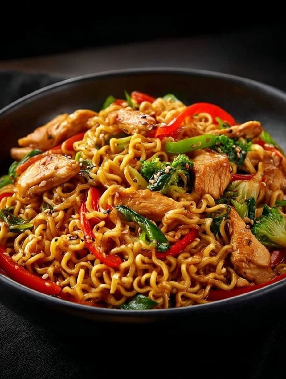 Perfect Chicken Ramen Stir Fry