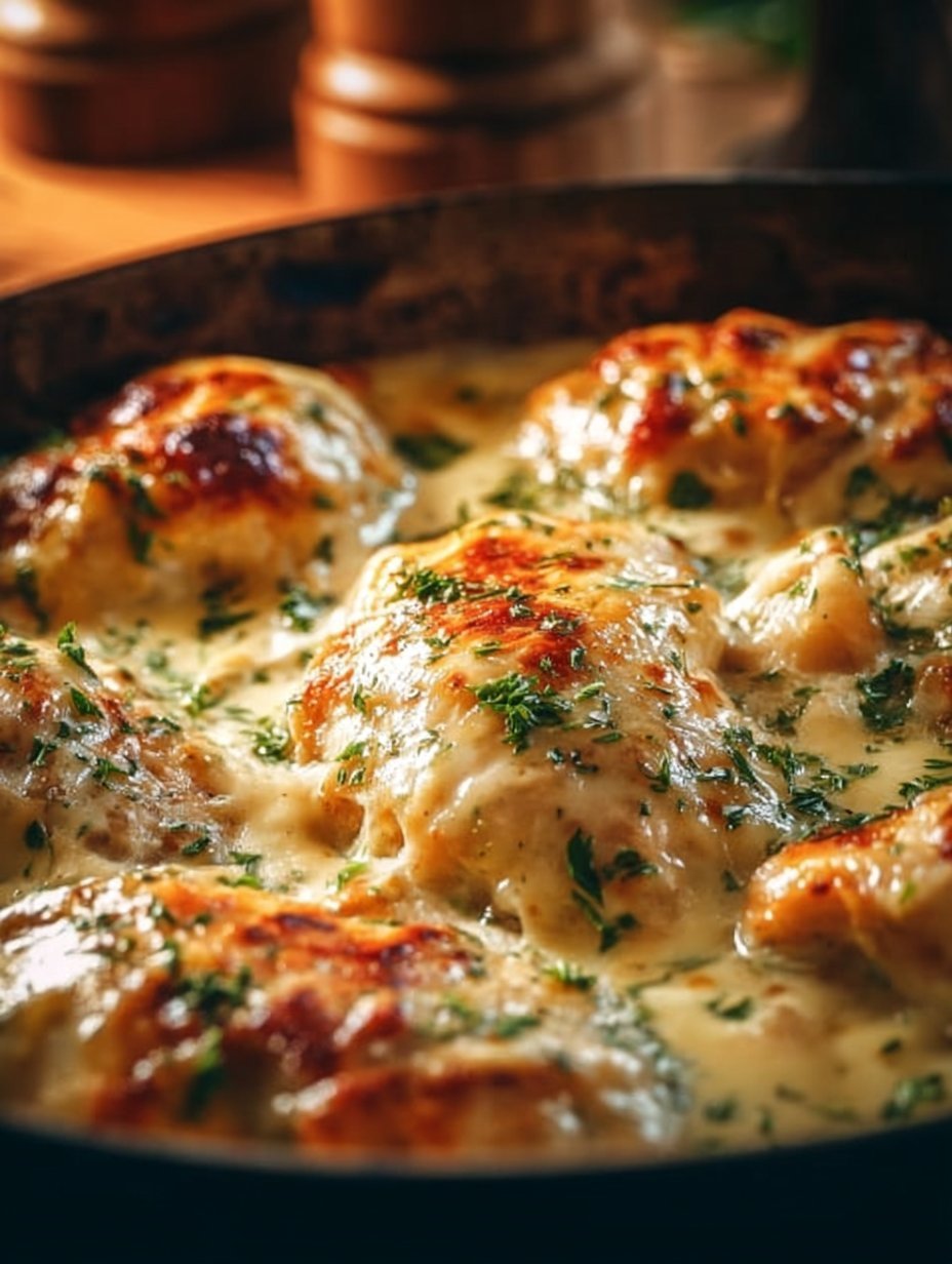 Smothered Cheesy Sour Cream Chicken