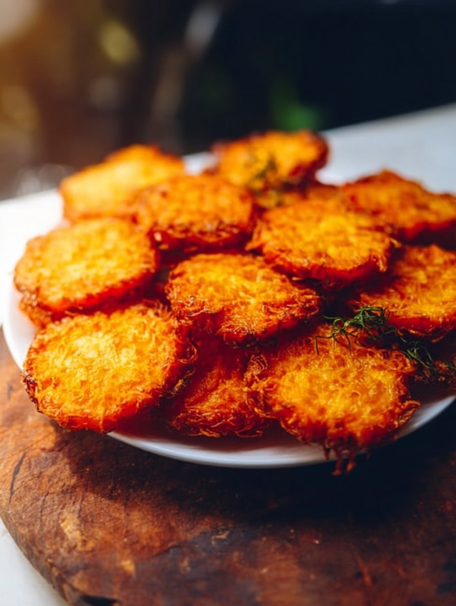 Golden Crispy Smashed Carrots