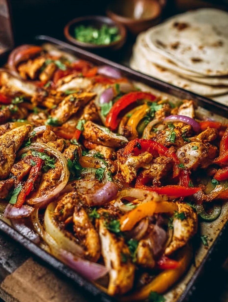 Sheet Pan Chicken Fajitas