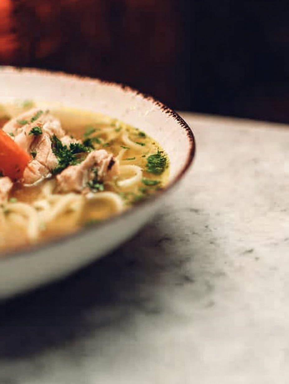 Ginger Garlic Chicken Noodle Soup