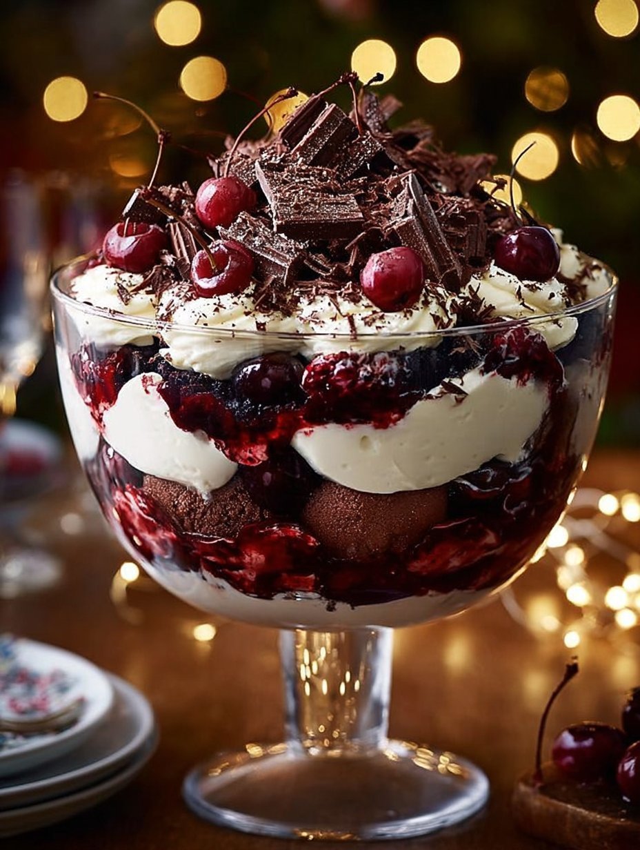 Festive Black Forest Trifle