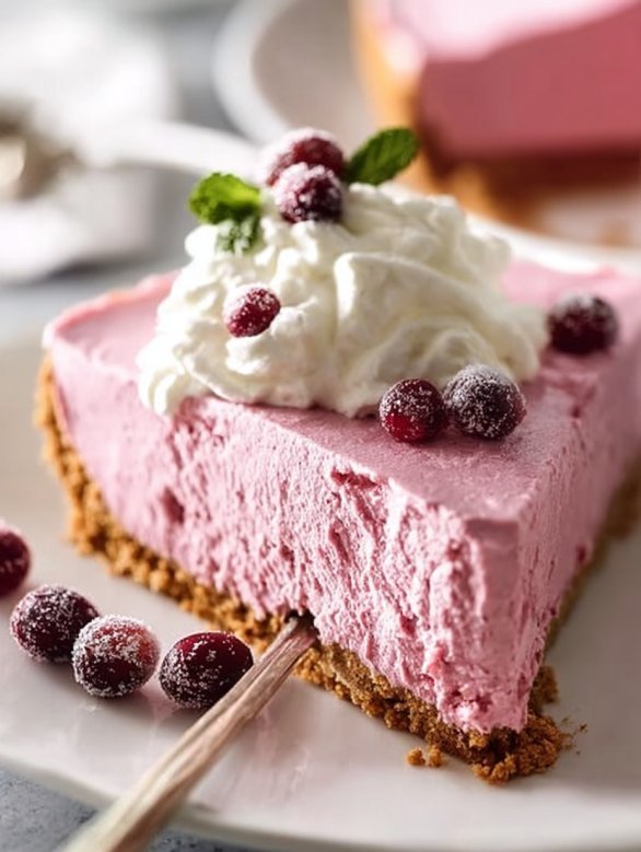 Cranberry Mousse Pie