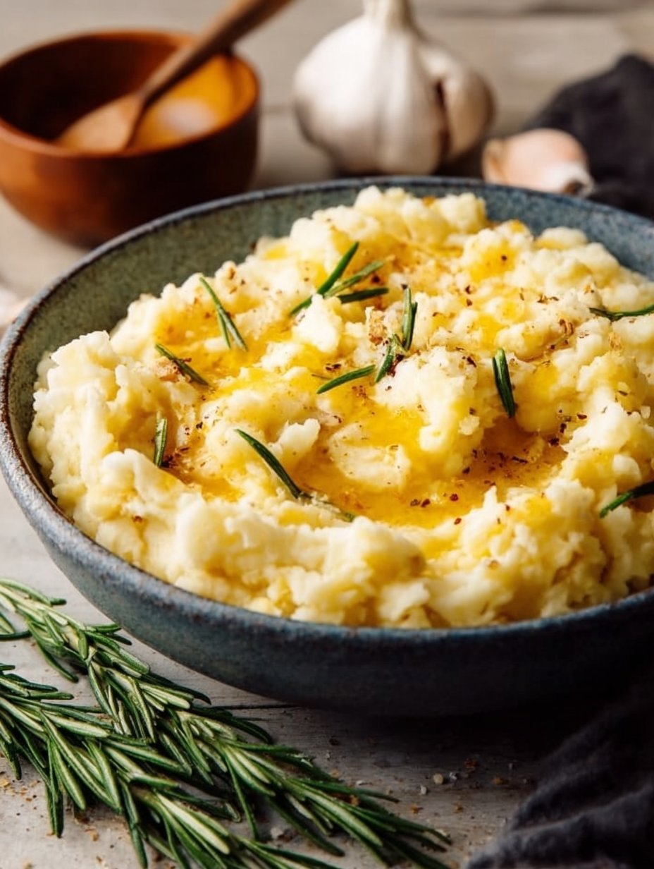 BEST Rosemary Garlic Mashed Potatoes