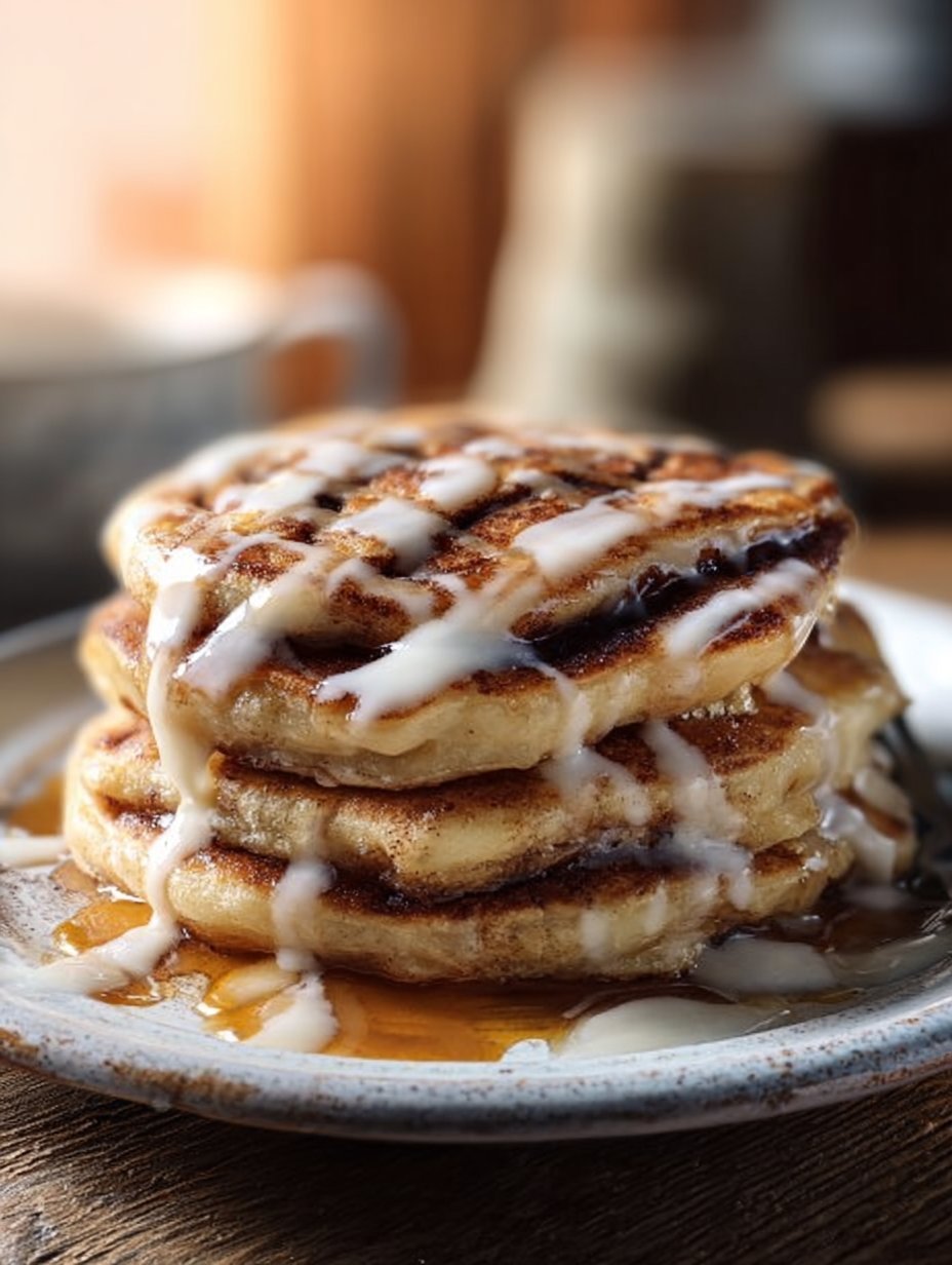 Cinnamon Roll Pancakes