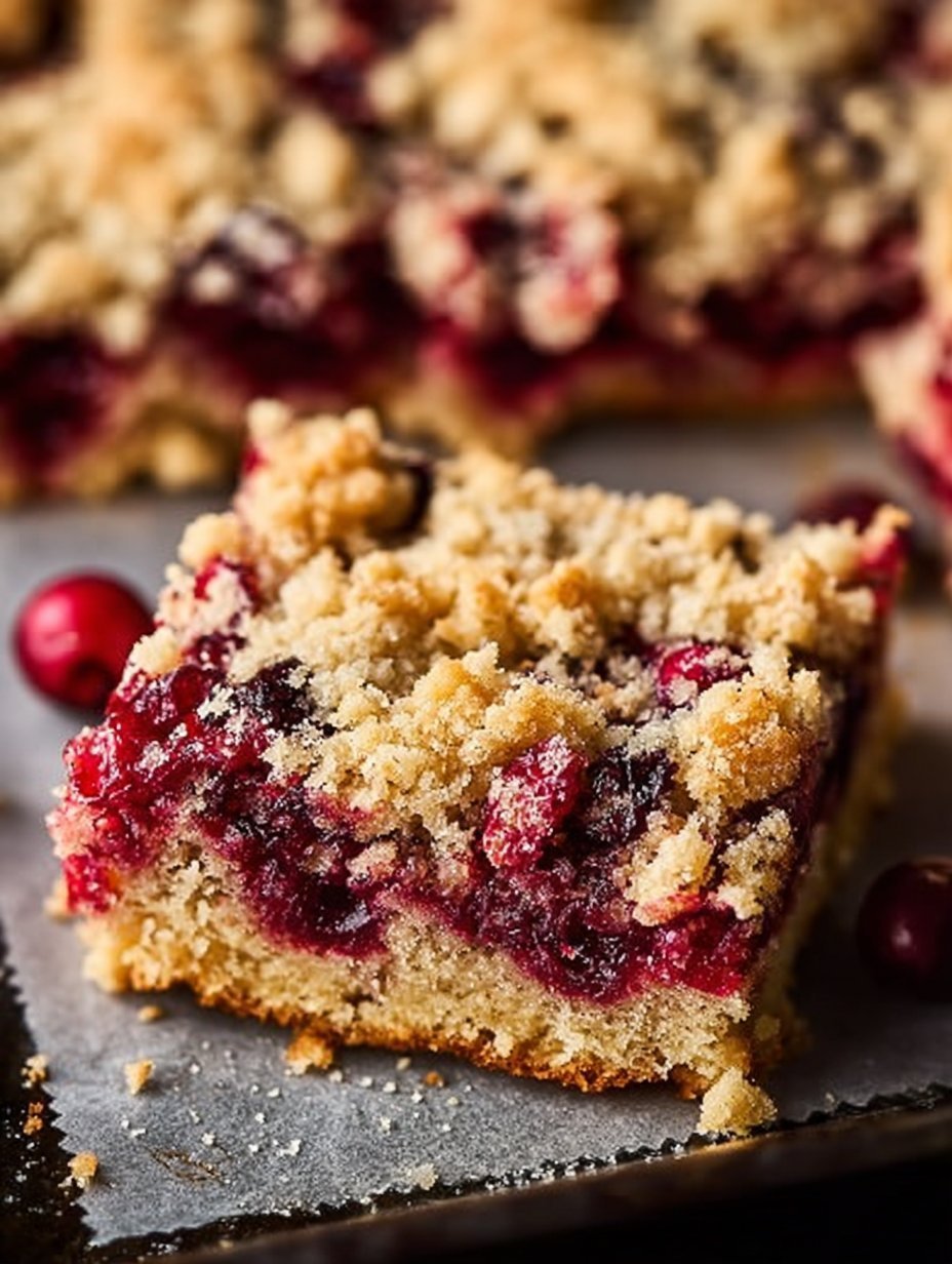 Moist Christmas Cranberry Bars