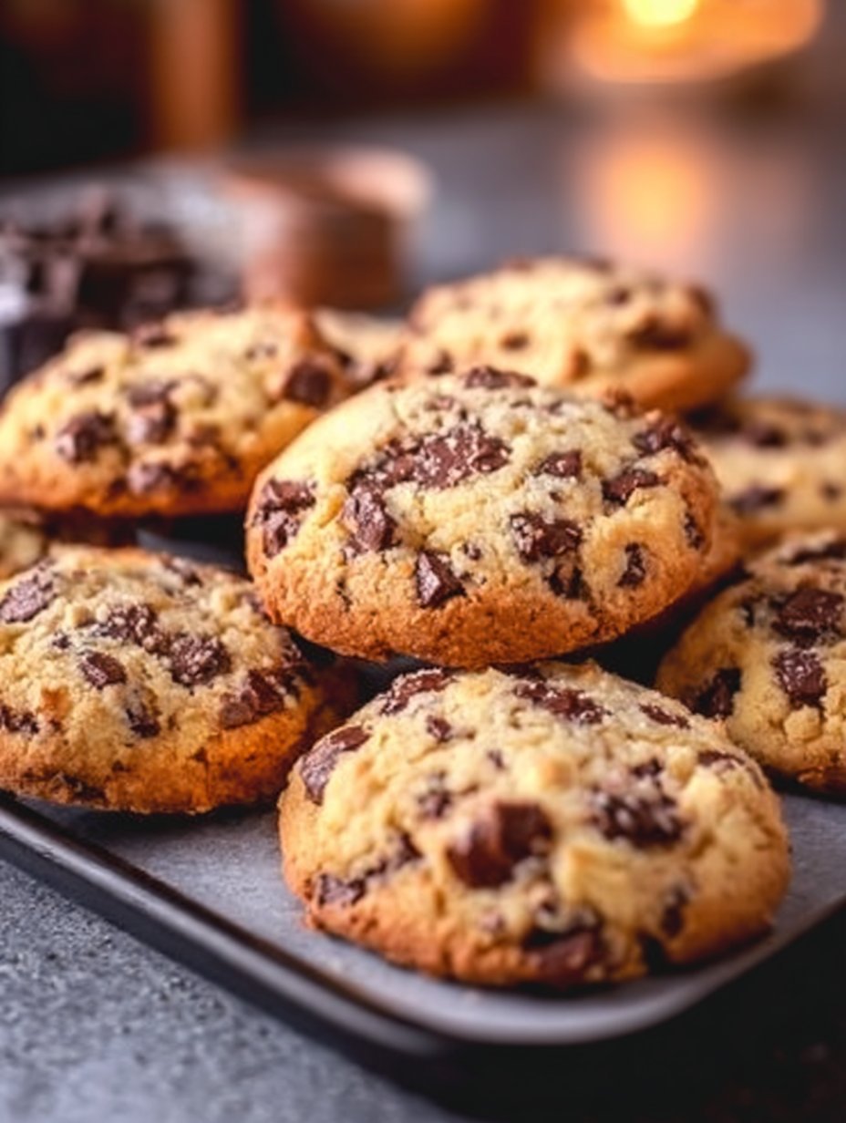 Chocolate Chip and Toffee Shortbread Cookies