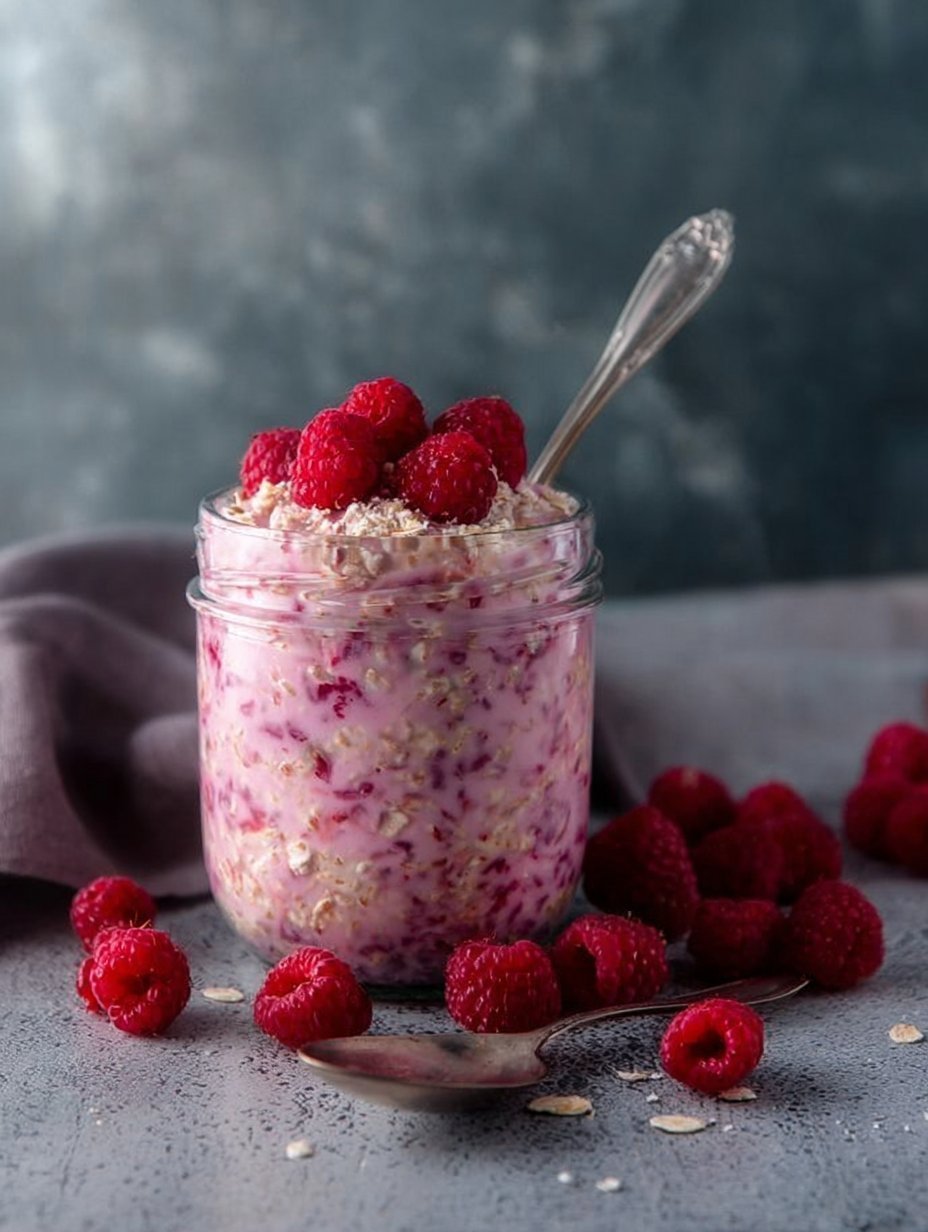Raspberry Overnight Oats