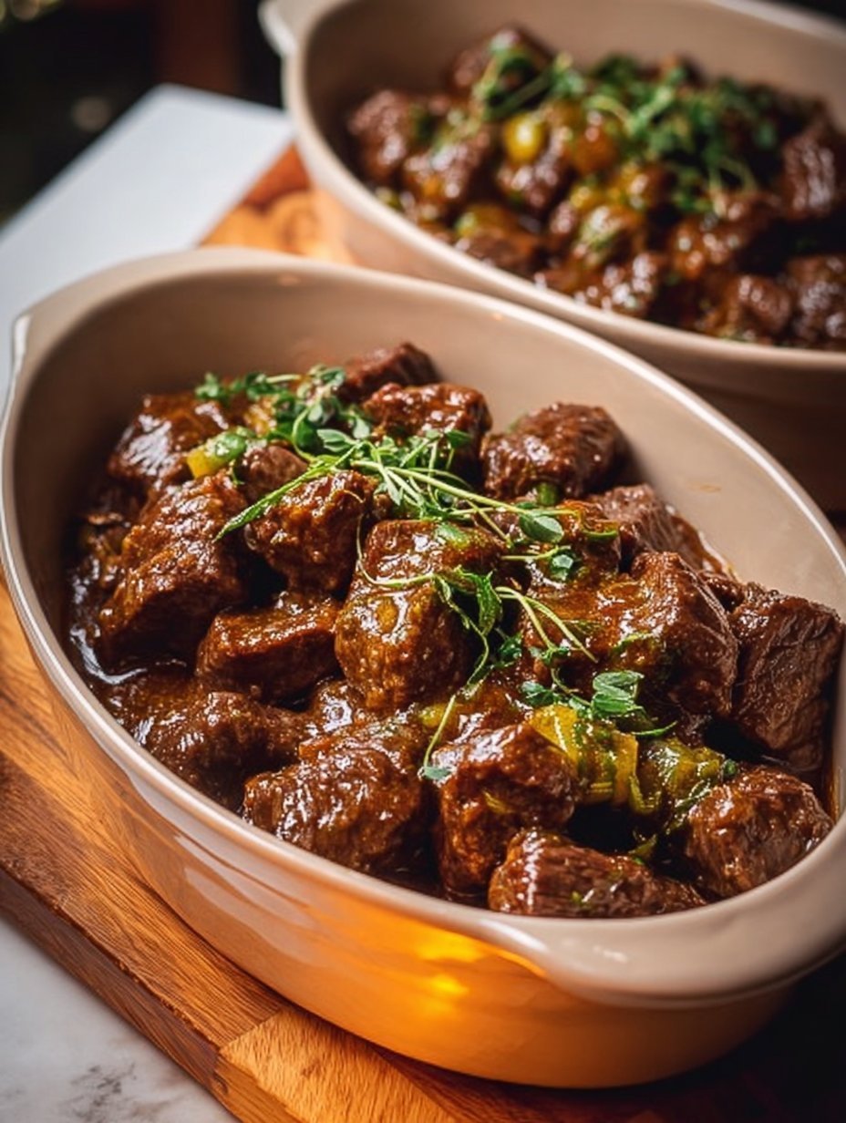 Crockpot Mississippi Steak Bites