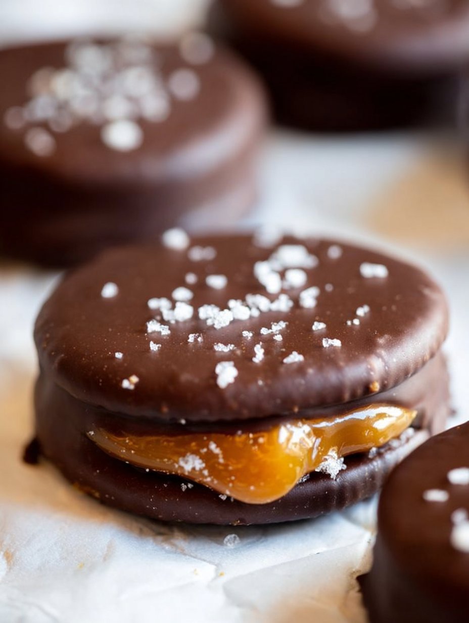 Salted Caramel Ritz Cracker Cookies