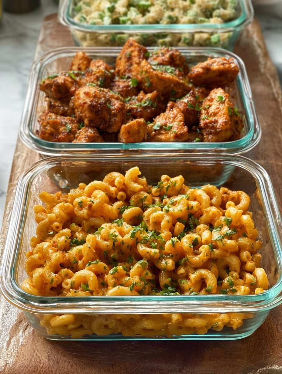 High-Protein Honey Garlic Butter Chicken with Mac & Cheese