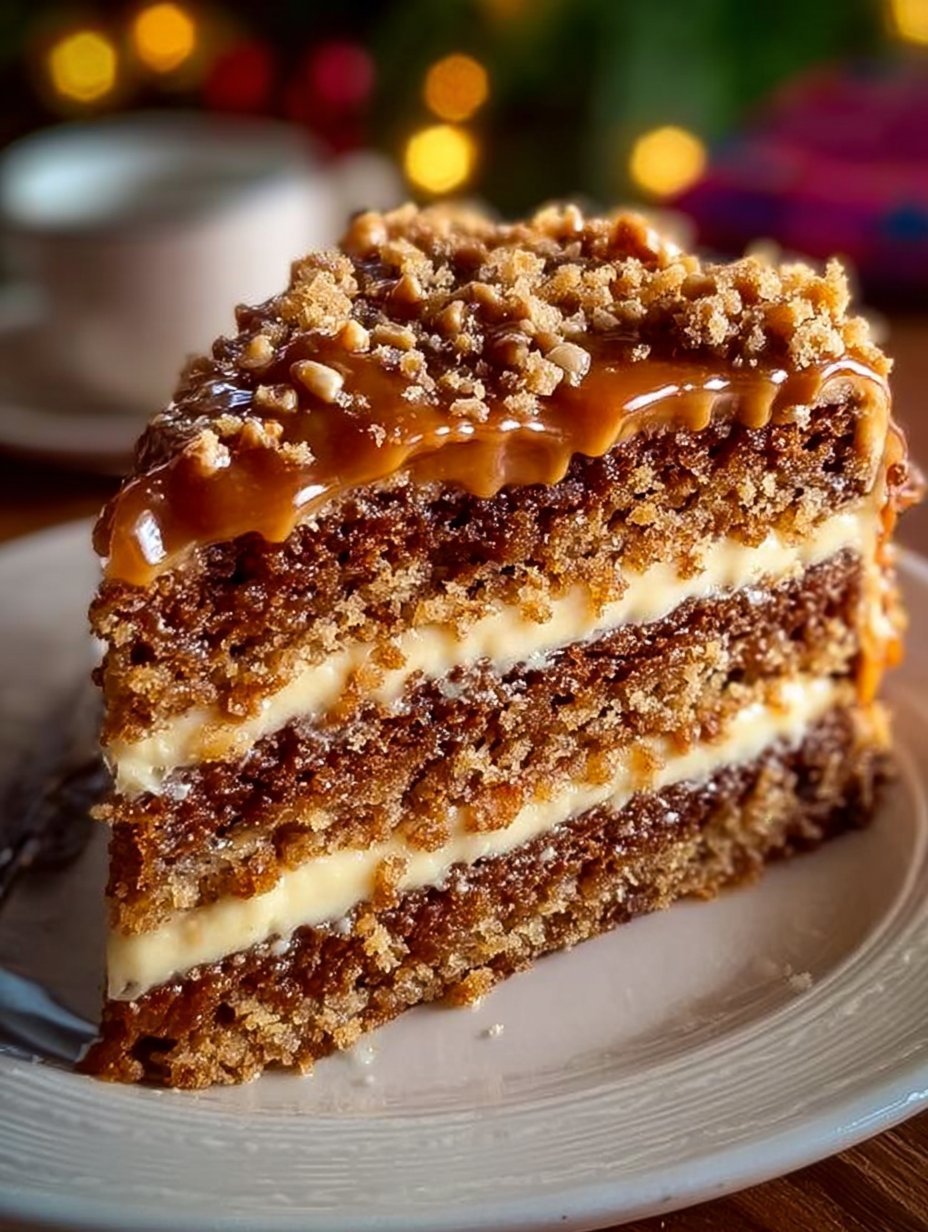 Christmas Toffee Crunch Cake
