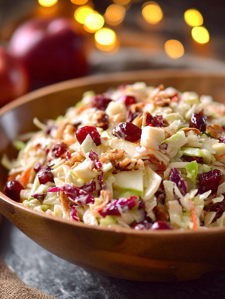 Crisp Apple Cranberry Coleslaw