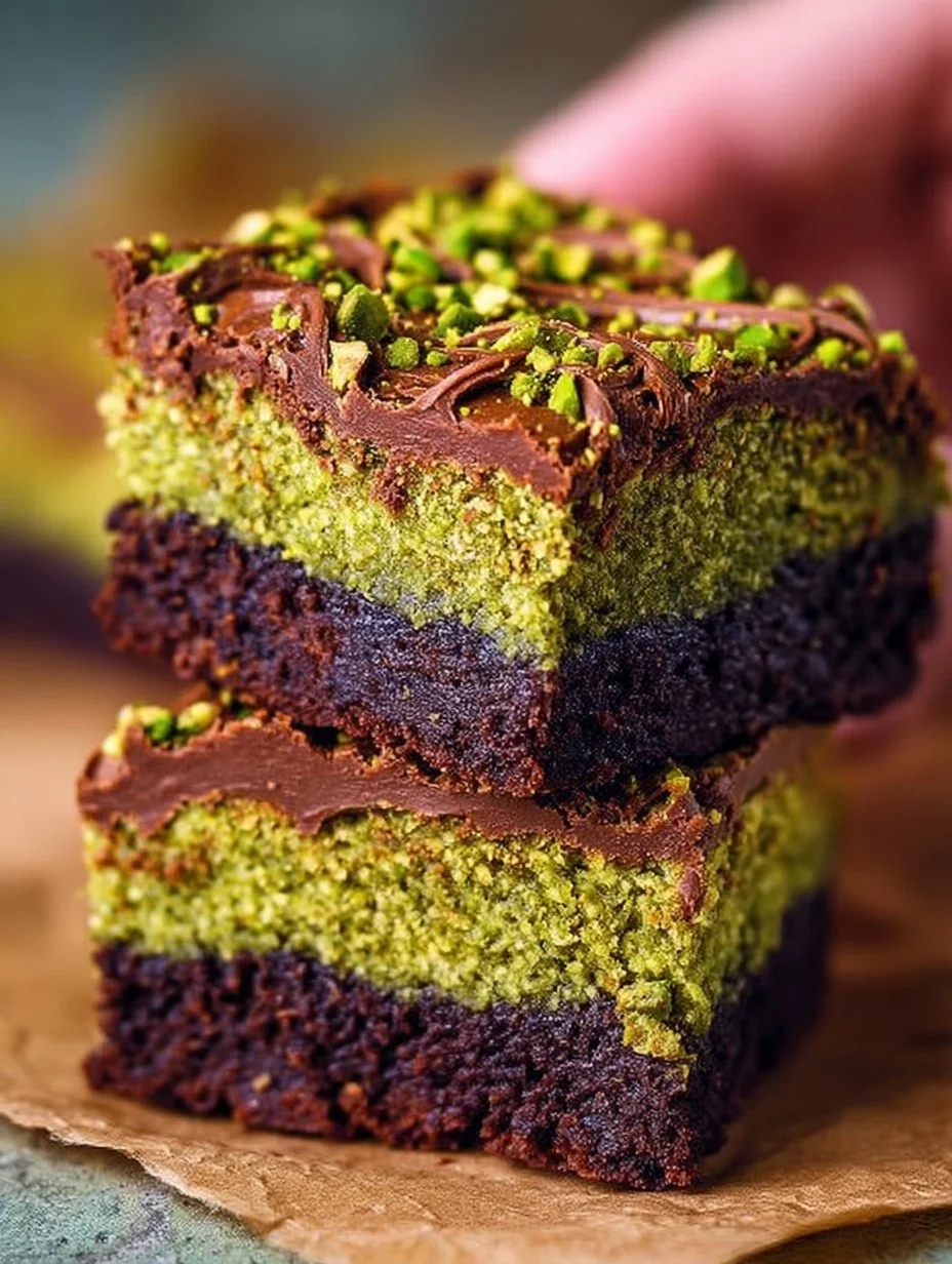 Delicious chocolate brownies from Dubai, rich and fudgy dessert treat.