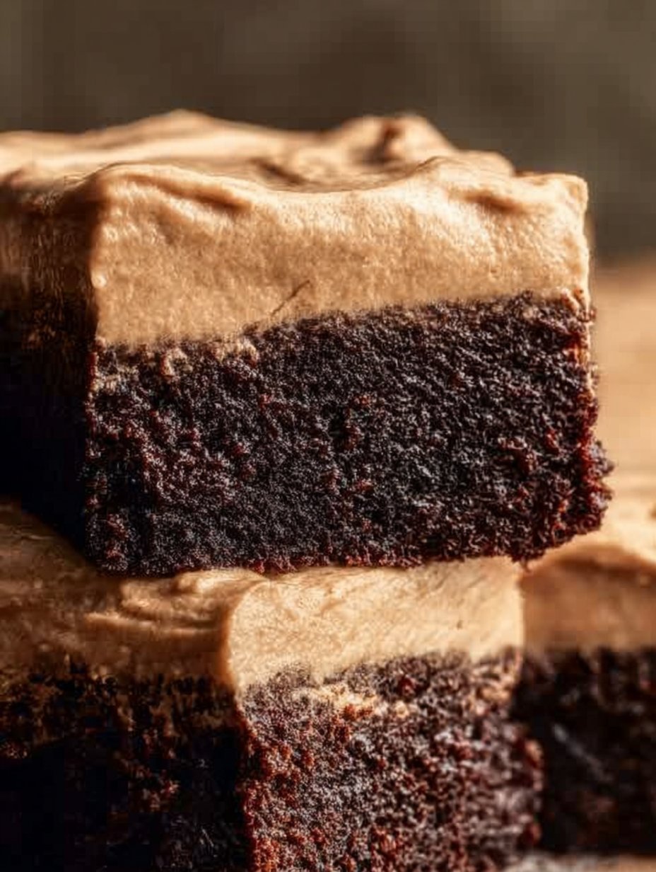 Frosted Coffee Brownies