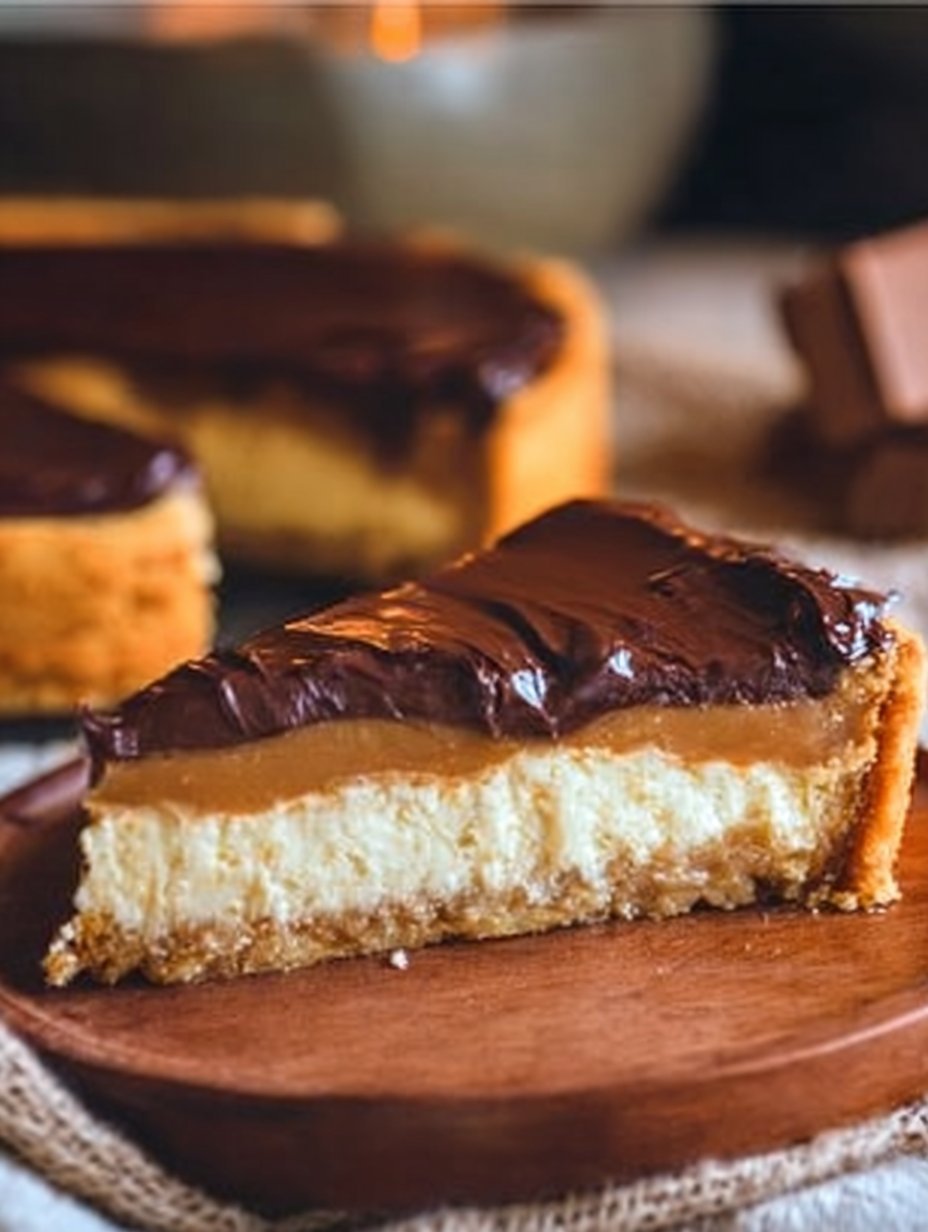 Twix Cheesecake Pie