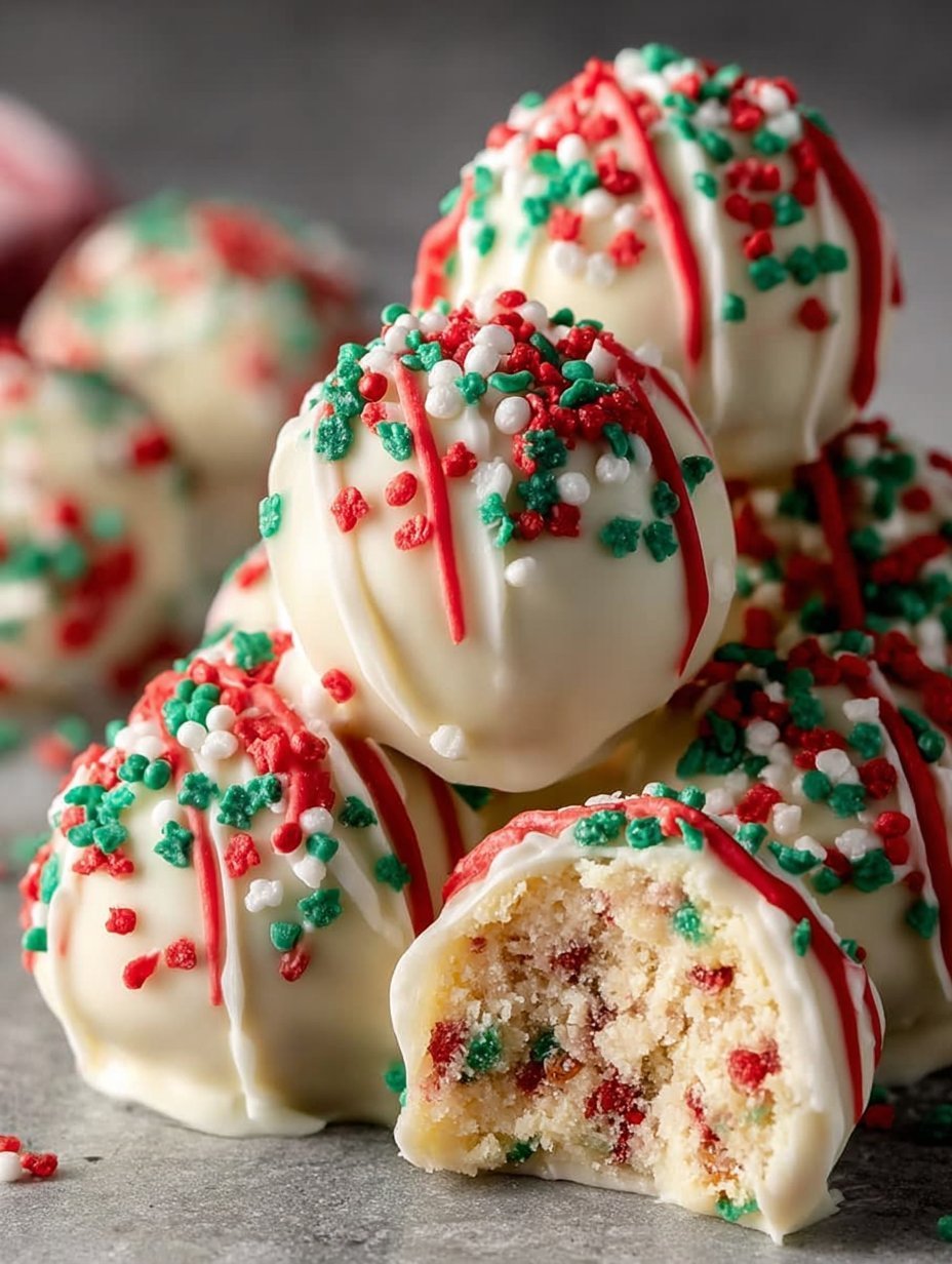 Christmas Tree Cake Truffles