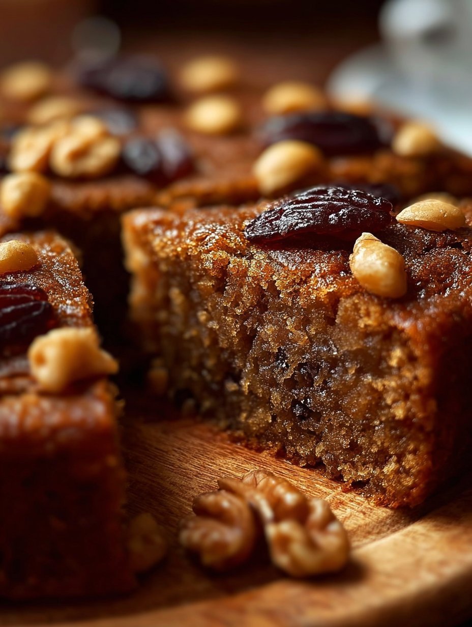 Nutty Date and Walnut Cake with a Hint of Warm Spices