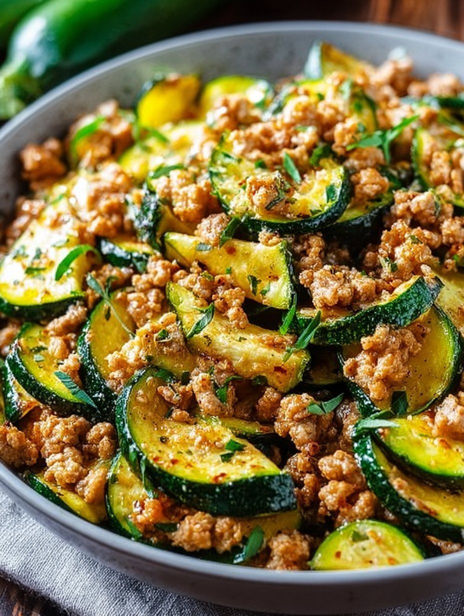 Ground Turkey and Zucchini Skillet