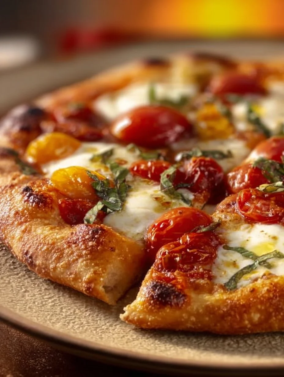 Delicious Marinato-Style Margherita Pizza with fresh basil and mozzarella