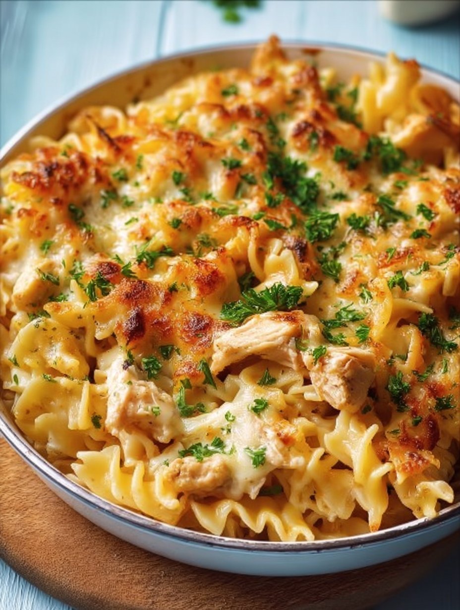 ULTIMATE CREAMY CHEESY CHICKEN PASTA BAKE