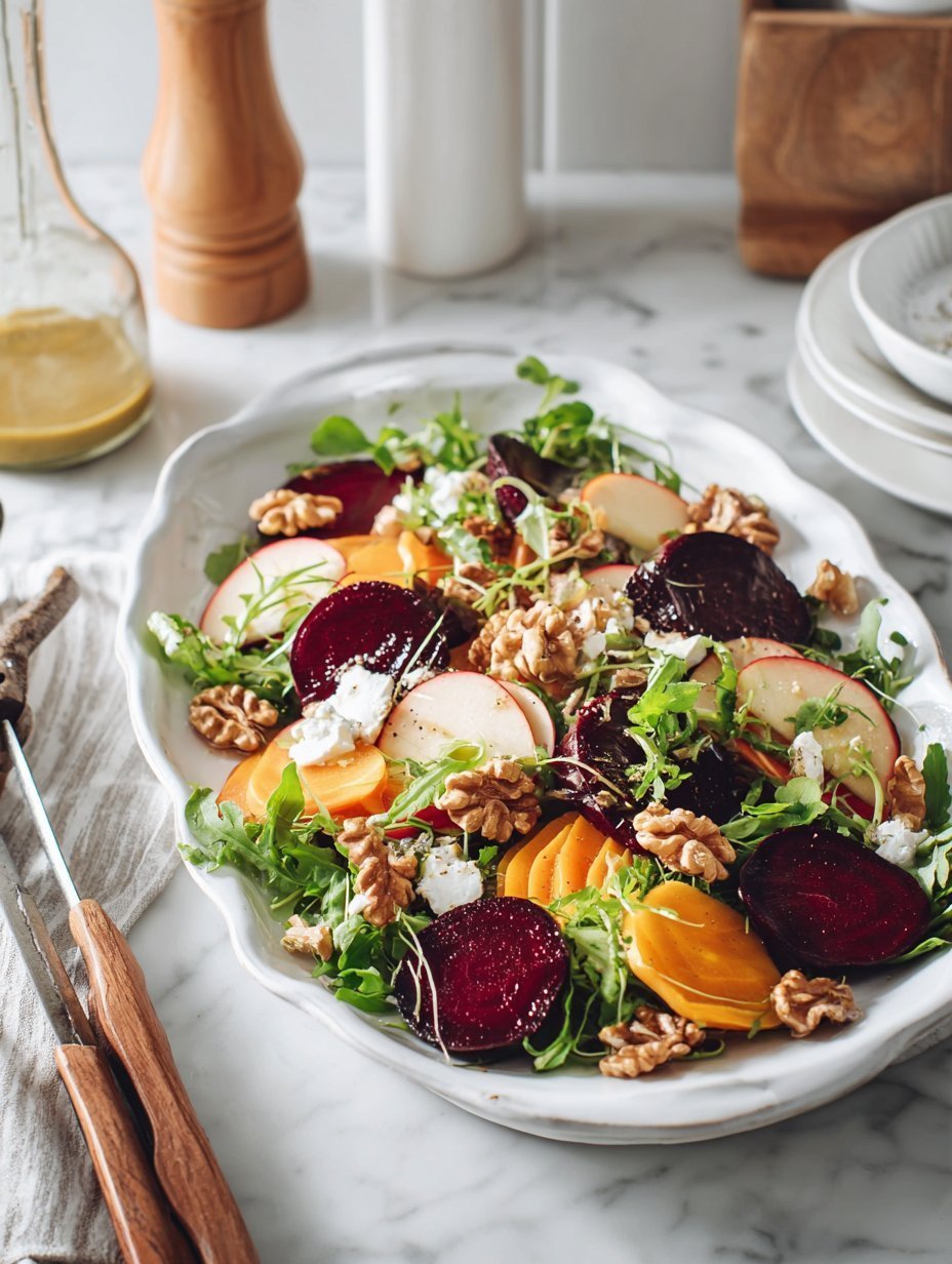Warm Beet and Goat Cheese Salad