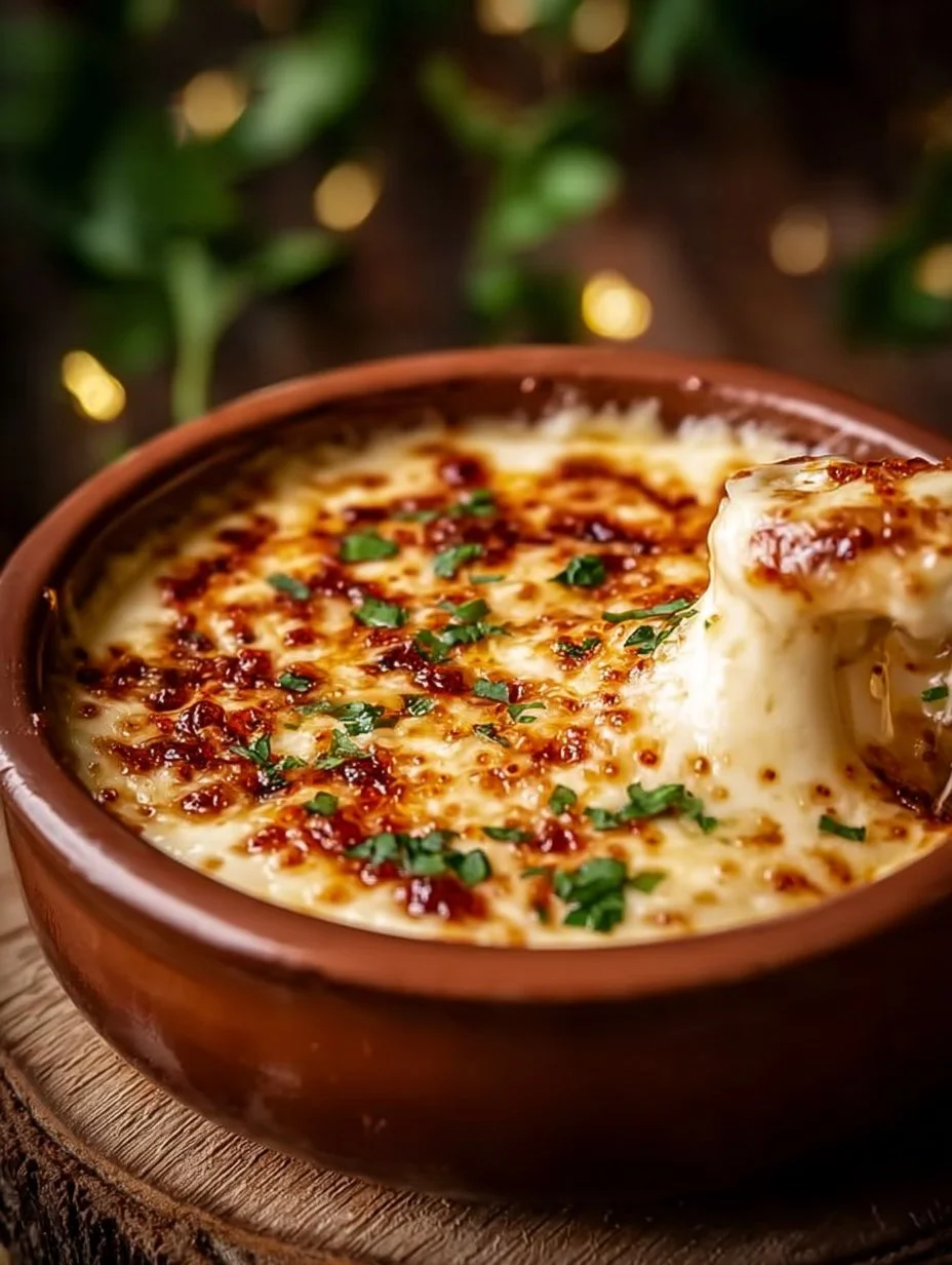 Creamy pepper jelly cheese dip served with crackers and fresh vegetables.