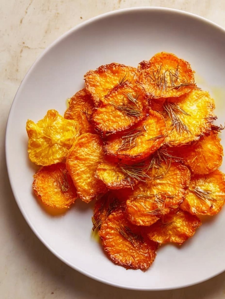 Golden Crispy Smashed Carrots