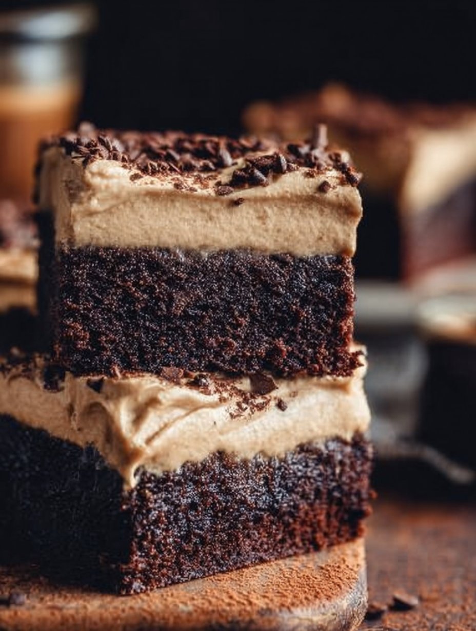 Frosted Coffee Brownies